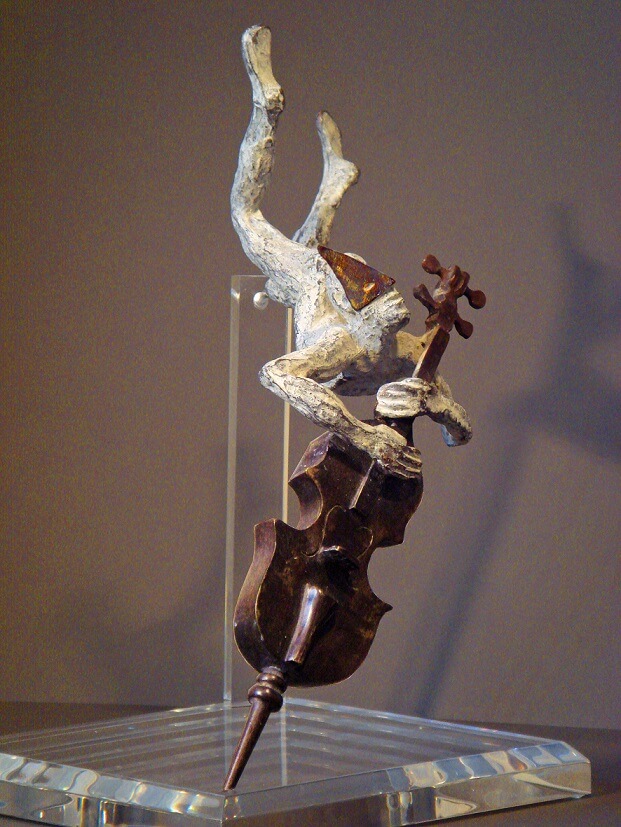Cello Player (Bronze) W23cm x H35cm x D23cm