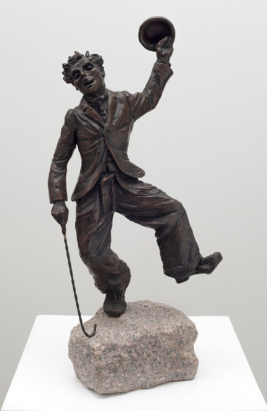 Charlie Chaplin (Bronze) 48cm x 20cm x 15cm