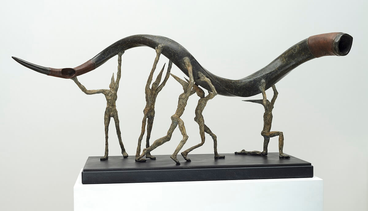 Kudu Procession (Bronze) 39cm x 90cm x 26cm