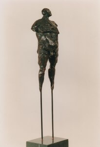 Man on Stilts (Bronze-Resin) 16cm x 160cm x 13cm