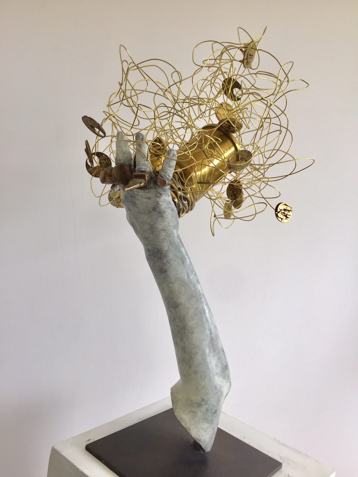 Stop- (Bronze and Brass) H68cm W40 D33cm