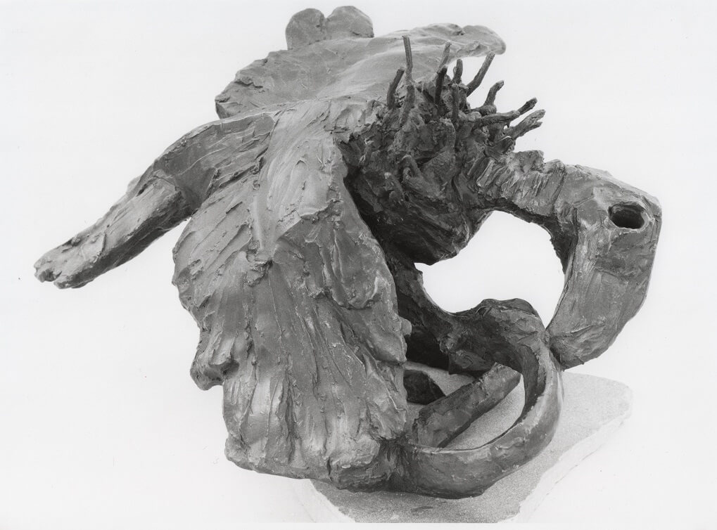 The Vulture And The Snake (Bronze-Resin) 29cm x 50cm 55cm