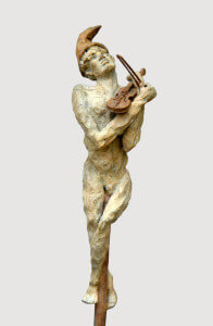 Violinist (Bronze) W15cm x H73cm x D15cm